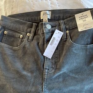 J crew grey corduroy pants never worn tags on